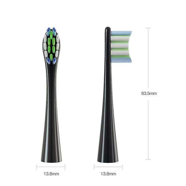 4 stk erstatningsbørstehoder for Oclean X/ X Pro/ Z1/ F1/ One/ Air 2 /se Sonic elektrisk tannbørste Dupont myke børstemunnstykker