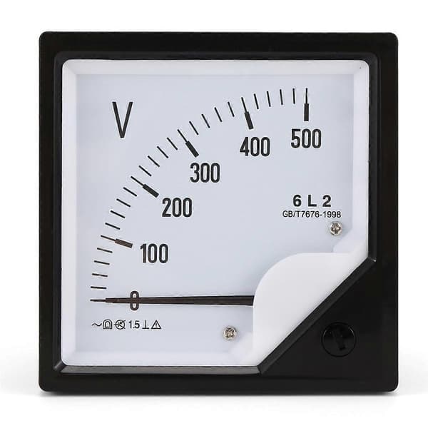 6L2 Voltmeter Pekertype Spenningsmåler Mekanisk Hode As Shown 500V