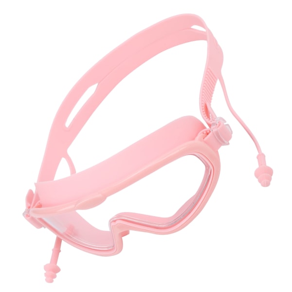 Børnesvømmebriller med ørepropper, vandtætte, antidug, high definition dykker- og svømmebriller (Pink High Definition) 0.2