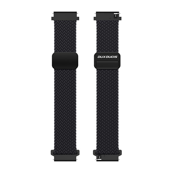 DUX DUCIS Klockarmband 22 mm Flätad Nylon Justerbar Svart 44