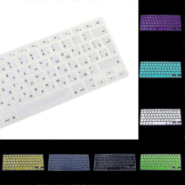 EU-version ryskt tangentbord silikonskydd för Apple Macbook Air Pro 13 15 Black