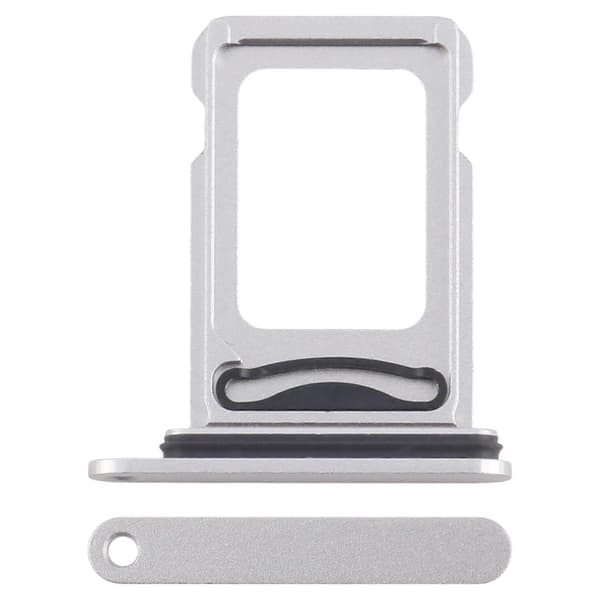 För iPhone 16e SIM + SIM-kortsfack Silver
