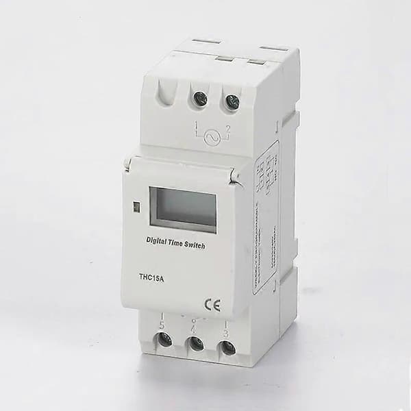 Elektronisk Ukentlig 7 Programmerbar Digital Tidsbryter Relé Timer Kontroll 220V 230V 30A Din