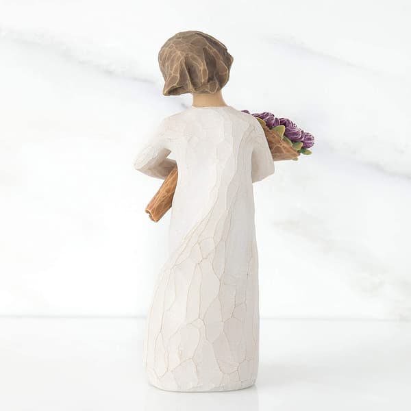 Willow Tree Handmålad Resin Flicka Skulptur Blomma Flicka Ornament Hantverk