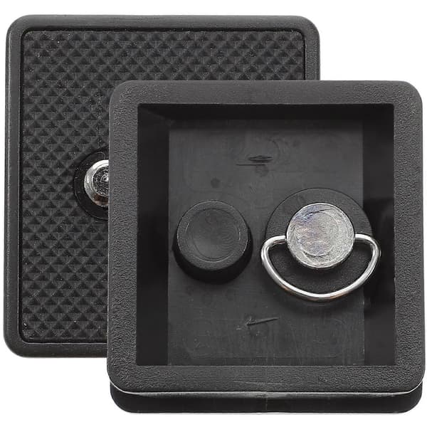 2 stk. stativmontering stativ hurtigudløserplade 1/4 tomme skrue stativ kameramontering Black 4.6X4.2X0.6CM