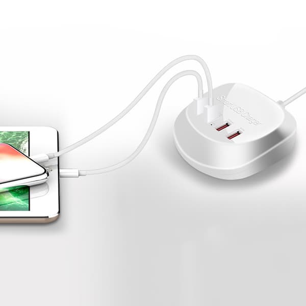 Intelligent 4-ports 20W USB reiselader, CJY