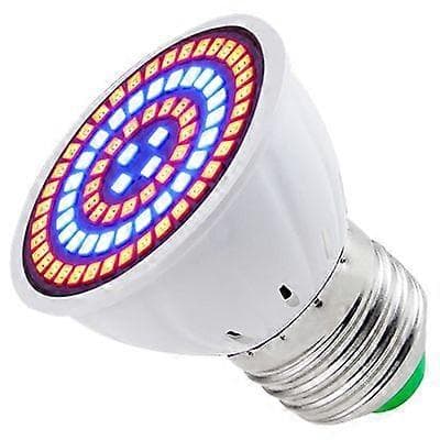 LED Vekstpære for Innendørsplanter - Fullspektret Lampe HagedekorasjonCJY 48 LEDs E14