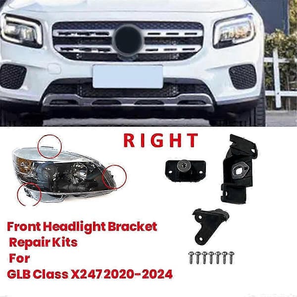 Reparasjonssett for bilfrontlysfeste for Mercedes-Benz GLB Class X247 20-24 frontlysfeste RS Bracket M Edition 0708