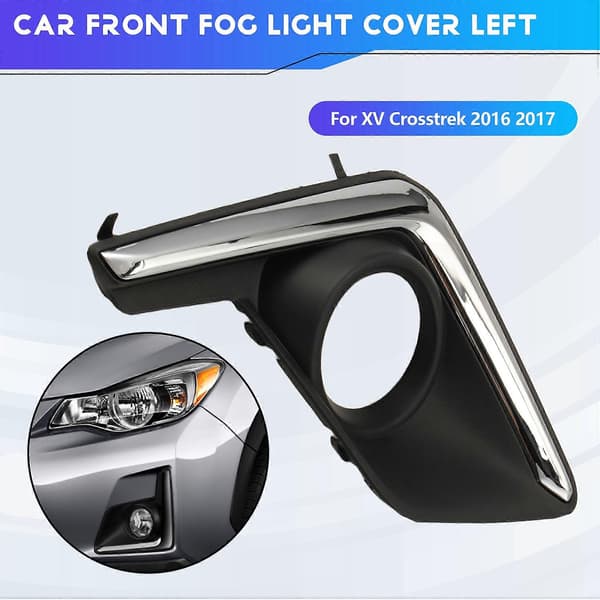 For Subaru XV Crosstrek 2016 2017 Bil Tåkelyshette Panserdeksel Ramme Deksel Tåkelys Tåkelys Krom Trim Høyre Black & Silver Left