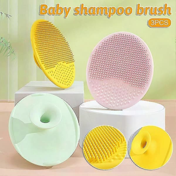 Babyschampoborste Ultramjuk Silikon Exfolierande Hårbottenmassageborste