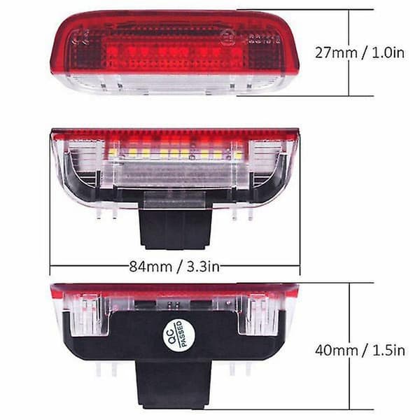 4 stk. LED-døradvarselslys Velkomstprojektor til Golf 6 7 Mk5 Mk6 B6 B7 Cc