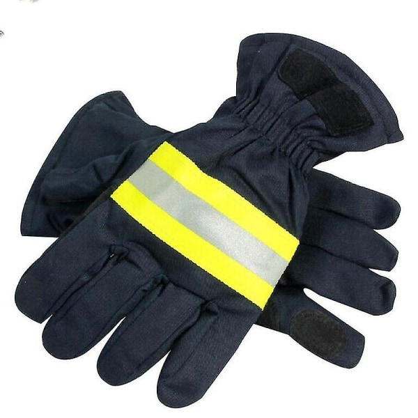 Firefighter Hand Protection Gloves, Flame Retardant Work, With Reflective Tape