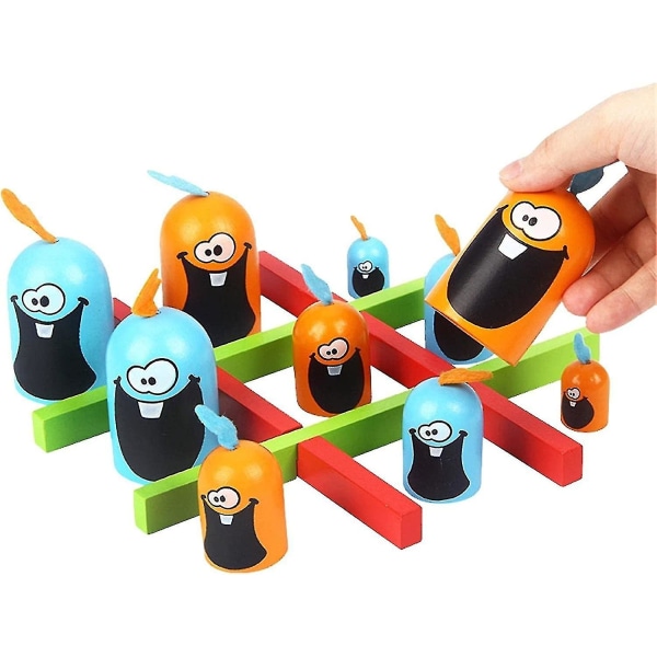 Big Eat Small Board Game | Goblet Gobbler Game | Blå oransje pedagogiske leker Familiespill å spille