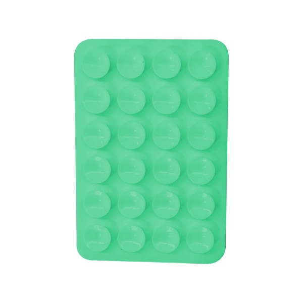 5 stk silikone sugetelefon taske selvklæbende montering, til Iphone & Android mobiltelefon taske kompatibel, håndfri mobil tilbehørsholder light green