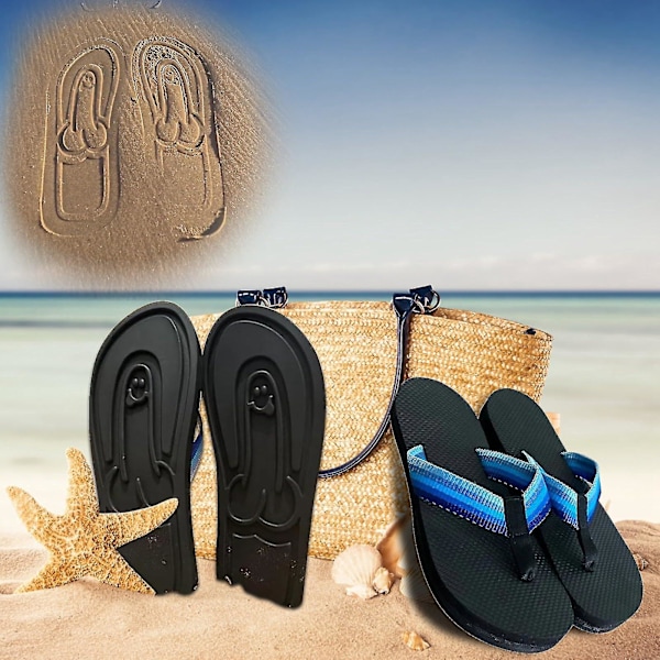 Skjulte Flopper, Skjulte Blyant-Flip-Flopper Morsomt Trykk Flip-Flopper for Kvinner Menn, Strand-Flip-Flopper Som Etterlater Avtrykk Design 2024 Ny 37