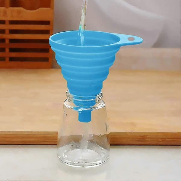 Collapsible Silicone Funnel, Foldable Funnel for Kitchen Utensils CJY