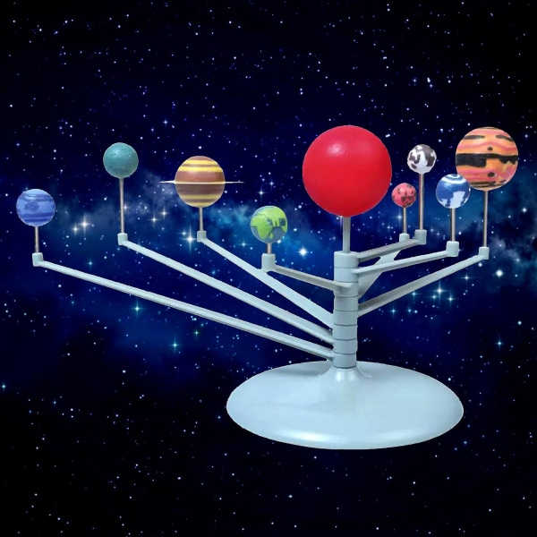 Solar System Planetarium Gör själv Vetenskap Astronomi Planet Modell Glow In The Dark Stem Pedagogisk leksak för barn och tonåringar