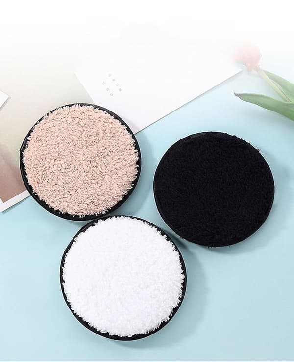 Makeupfjernerpuder - 3-pak genanvendeligt sæt mikrofiber ansigtsrens