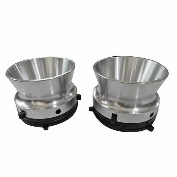 1 par 1/4 tomme 10 tommer NAB navadapter til Studer ReVox, universel aluminiumsindlæsningsenhed Silver