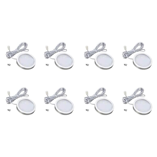 8X 12V LED-lys Bobil Tilhenger Båt Interiør Tak Downlight Varm Hvit White