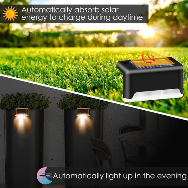 Solar Powered Pool Lights, 4-pack, Warm White Waterproof Lighting for Pool Accessories Night Lights, Outdoor LED Deck Light
