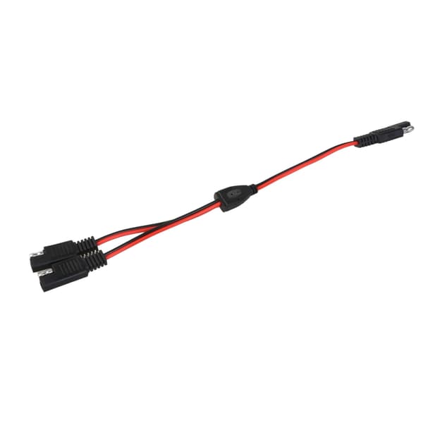 SAE-kabel til bilforlængerkabel Y-splitter 1 til 2 SAE 18AWG
