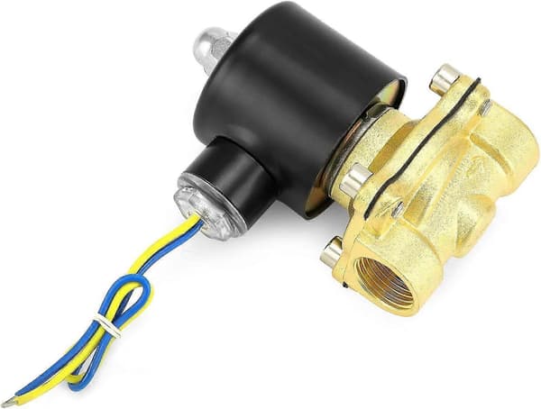 1/2\" NPT Messing Elektrisk Magnetventil 12V DC Normalt Lukket med Forsegling -
