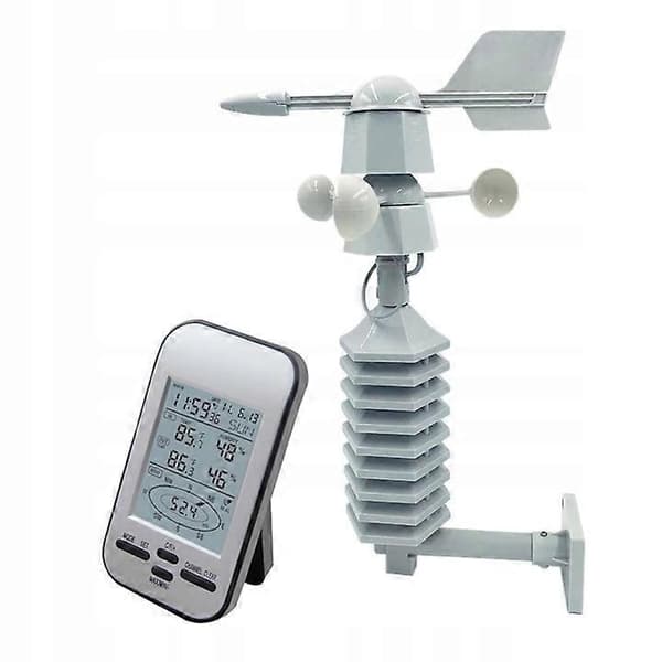 Anemometer Vindmåler 433 Mhz HvitCJY