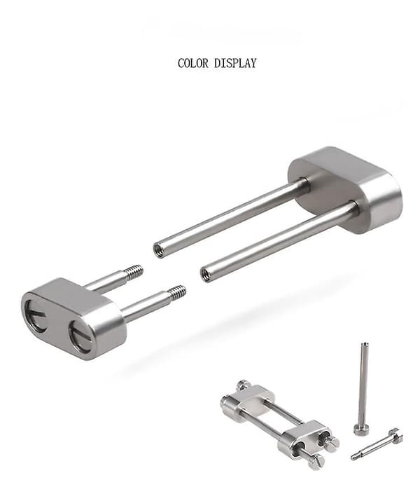 Klockarmband Skruvstångsmutter för Suunto CORE Klocka Rostfria Adaptrar Anslutningar Silver