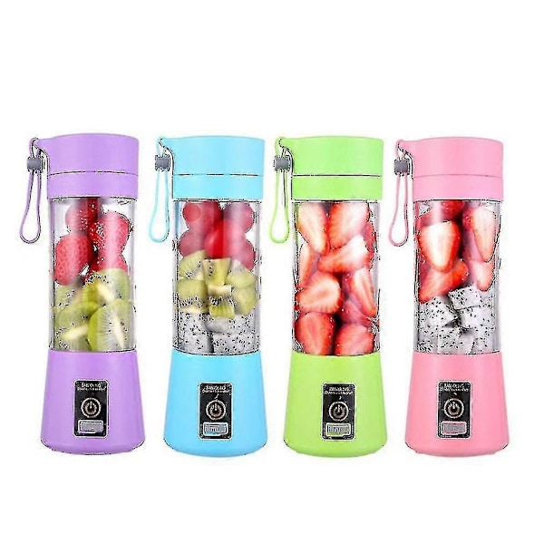 Portabel USB Elektrisk Fruktjuicer Handhållen Smoothie Maker Blender Omrörning Uppladdningsbar Mini Portabel Juicekopp Vatten