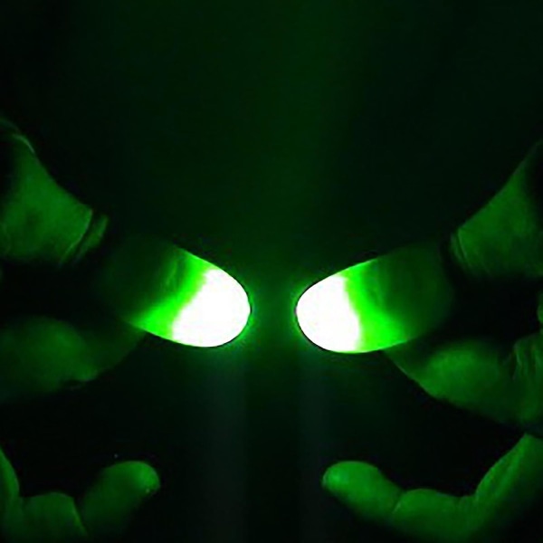 Led Finger Light Rings Glöd Magic Finger Blinkande Närbild Finger Trick