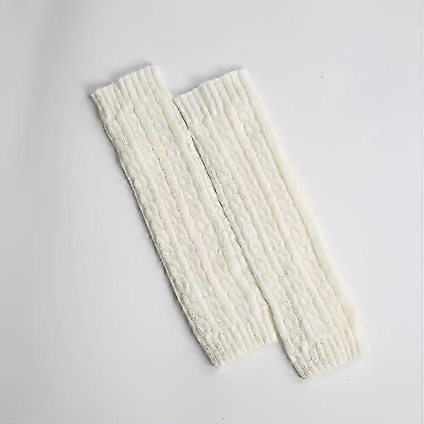 2 par leggings for kvinner, benvarmere (2 stk, hvit, grå)