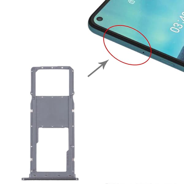SIM-kortbakke + Micro SD-kortbakke til Nokia 3.4 TA-1288 TA-1285 TA-1283 Black
