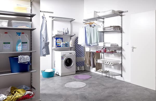 Aktivitetskrog i rustfrit stål, hotelkrog, foldekrog op og ned, tøjkrog, tøjbutik, ophængsstang