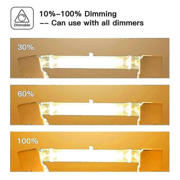 R7s Halogenlampa 118mm 200W 230V Dimbar 10-pack