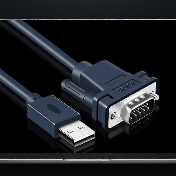 USB til RS232 DB9 han seriel adapterkabel, COM-portkonverter med Plug & Play til PC/bærbar computerCJY 1.2 meters