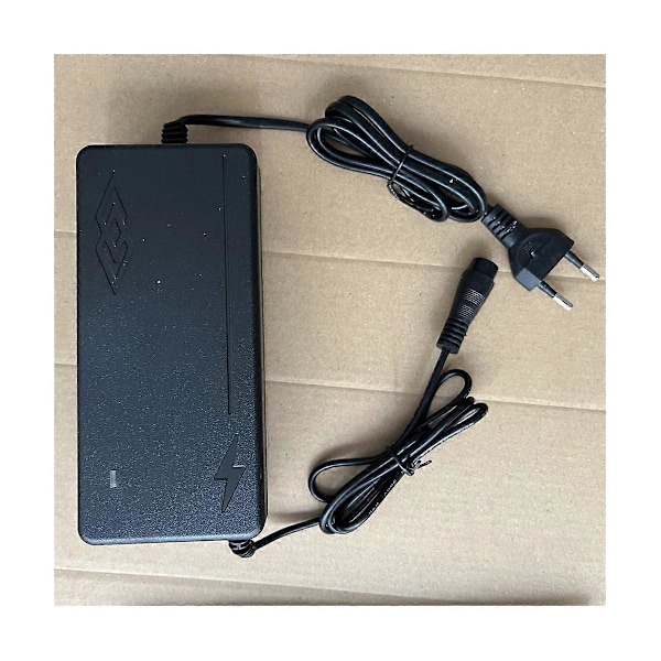 Strømforsyning til Pro Speedway El-løbehjul Oplader Adapter Tilbehør Output 54.6V 2A, EU Stik black