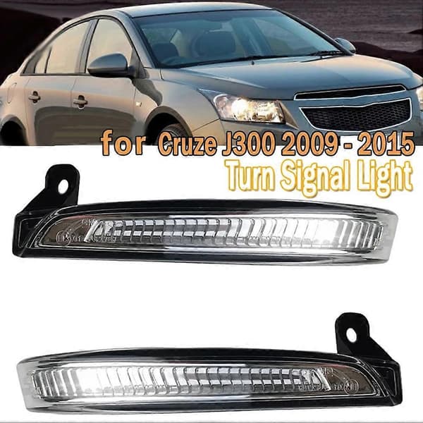 Til J300 2009 - 2015 Bil LED Bakspejl Lys Blinklys 94537661 BlackWhite Right