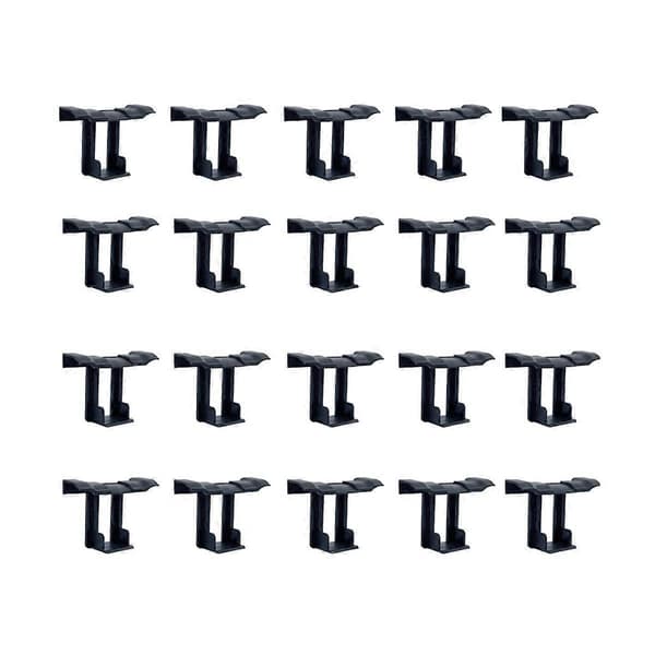 20 STK. Drænspænde til solcellepanel Overfladeplade Solcellepanel Vanddrænklips til solcellepanel Black