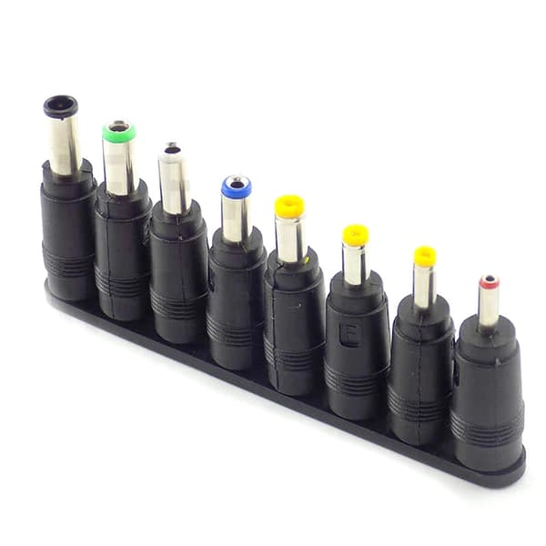 5.5x2.1mm til 8-pins kontaktomformer for bærbar strømpluggomformeradapter