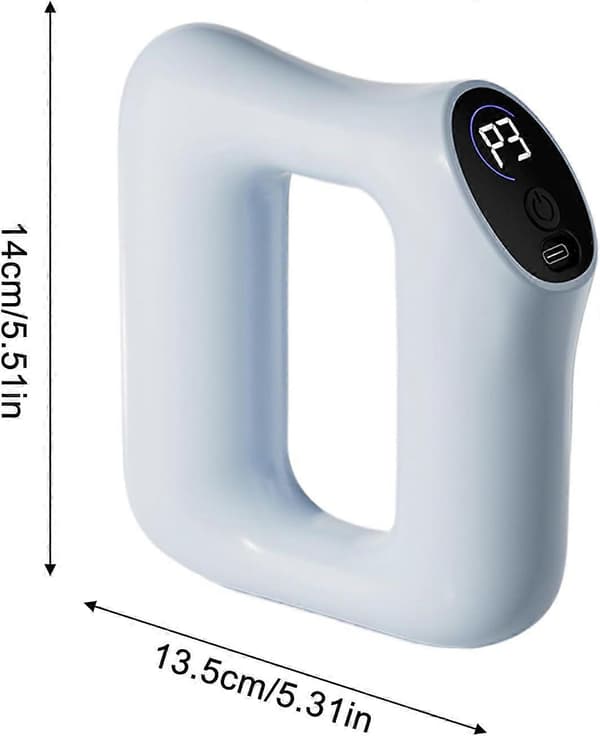 Elektrisk Fascia Ring Ergonomisk Dybdevævsmassager med USB-opladning, Blå