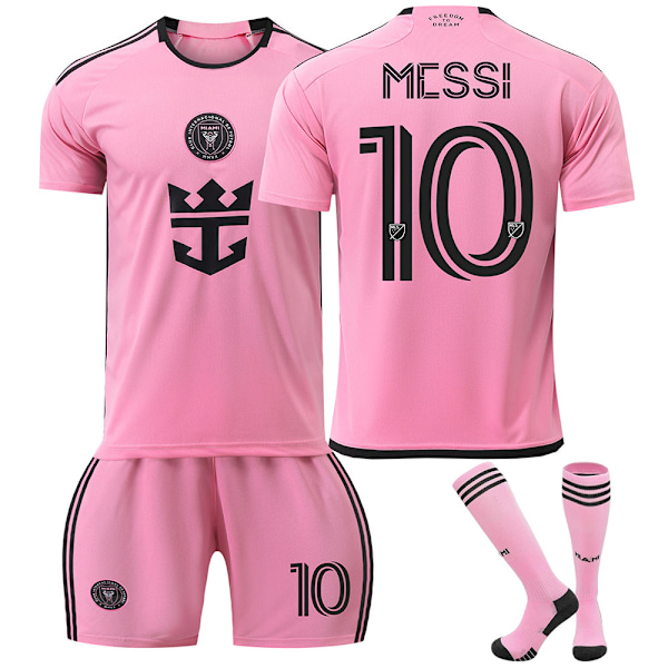 25 Messi Miami drakt Argentina fotballdrakt hjemme dagtid nr. 10 Basa treningsdress for barn 6 6 18