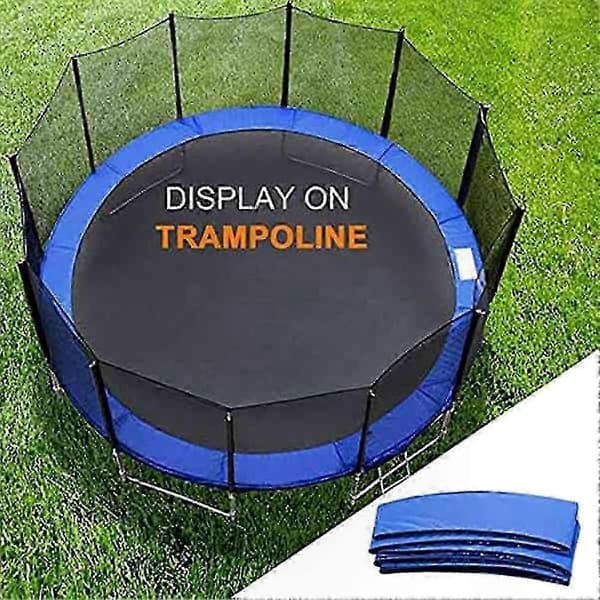 Rund Trampolin Säkerhetskantskydd för Fjäderskydd Tillbehör Ersättningsvaddering Skyddsmatta Överdrag Blue