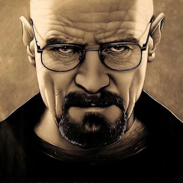 Halloween Cosplay Hodeplagg Breaking Bad Gammel Mann Forkledning Full Maske