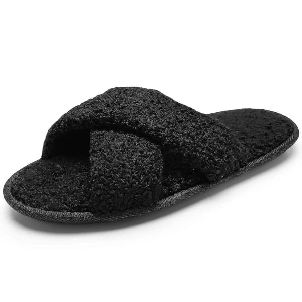 Hjemmesko Dame Vinter Åbne Tå Hjemmesko Med Memory Foam (38-39)CJY