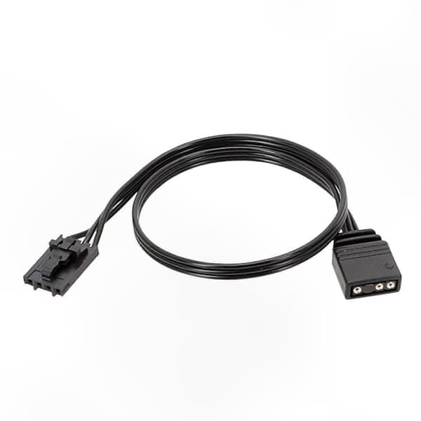 ARGB-kontrolleradapterkabel for RGB LED-vifter - 3-pinners/4-pinners til 5V 3-pinners omformerledning for PC-tilbehør B