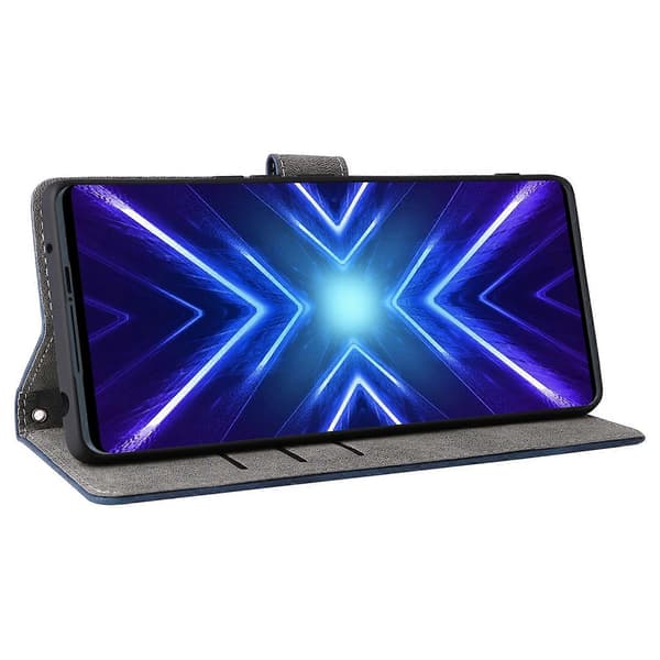 Til HTC U24 Pro 5G Etui RFID Blokerende Pung Læder Telefoncover med Rem Multicolor Style C