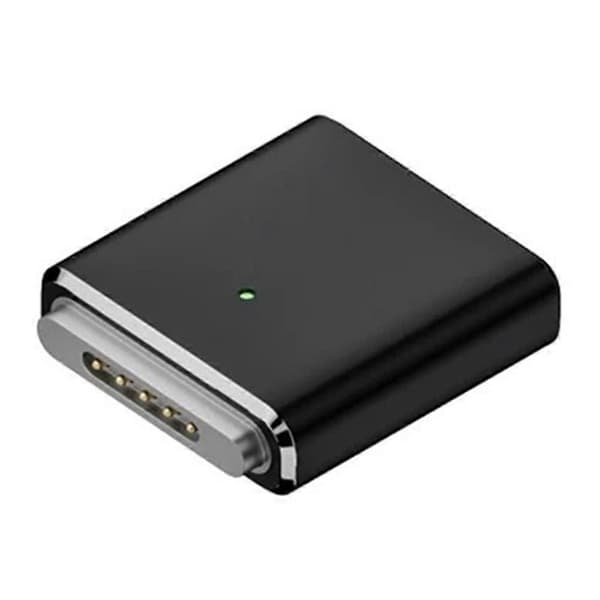 Kompatibel med MagSafe 3 USB-C hun til magnetisk PD 100W opladningsadapter til MacBook - Sølv Dark grey Style A