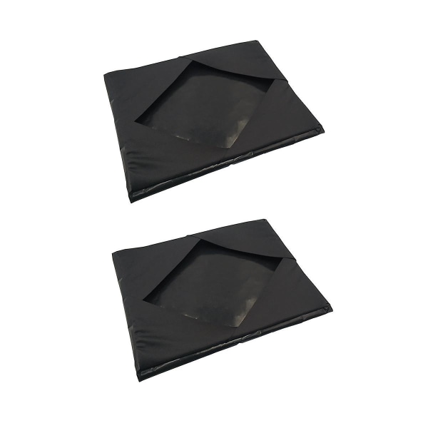 2 kpl Heat Press Platen Wrap cover, uudelleen käytettävä tarttumaton sublimaatiolämpöpuristuskoneen suojaamiseen (musta 15 x 15 tuumaa)