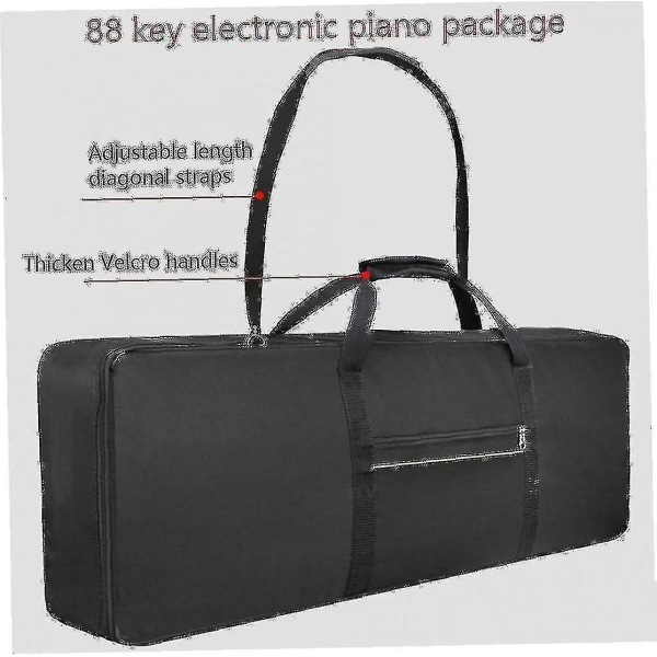 Vadderad case för elektronisk, oxmaterial 88 nycklar Pianotillbehör Pianoväska